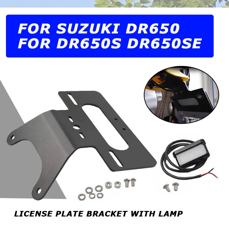 For Suzuki DR650S DR650SE DR650 DR 650 Motorcycle Accessories License Plate Holder Bracket Rear Tai