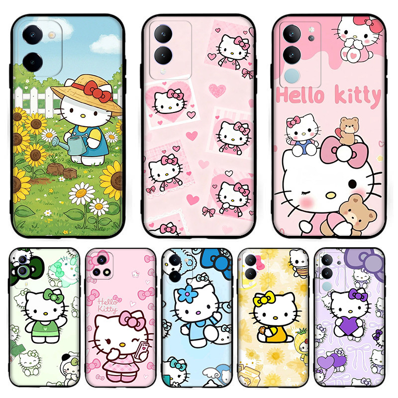 D + 3 Cartoon Anime Hello Kitty สําหรับ Vivo U3 Y19 S1 S16 S17 S19 Pro S17 S17T T3 V5 lite Z9 Y67 V5