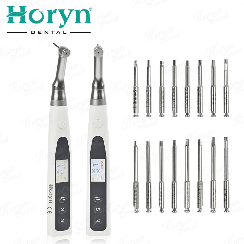 Dental Implant Motor Electric Wireless Torque Driver Implant Torque Wrench with 16pcs Screwdrivers