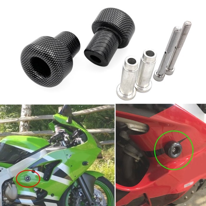 New No Cut Motorcycle Frame Sliders Crash Falling Protection For Kawasaki Ninja ZX6R ZX9R ZX12R ZX
