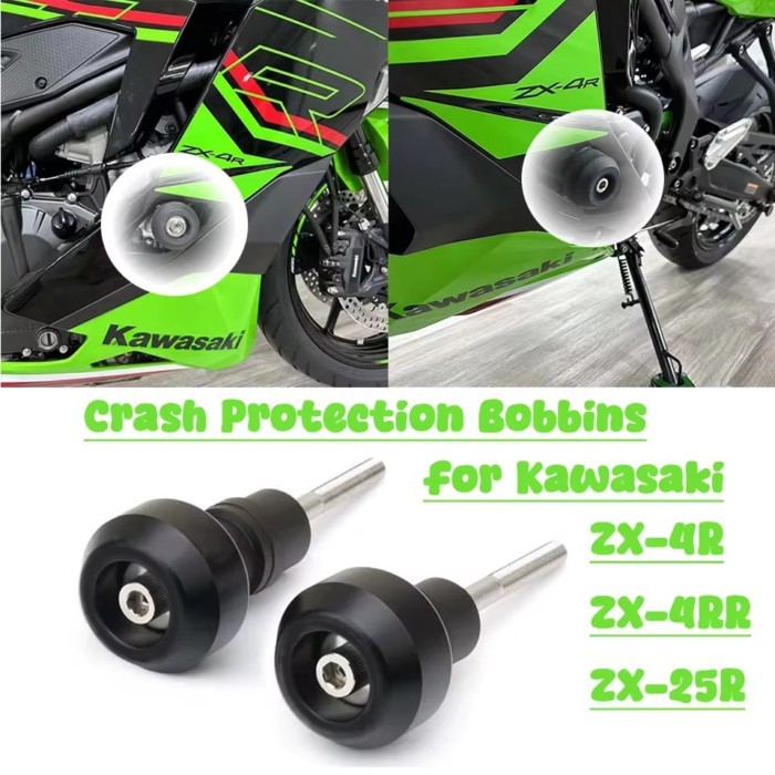 ZX-25R ZX-4R ZX-4RR Motorcycle Engine Protector Sliders Cover For KAWASAKI ZX25R ZX4R  ZX4RR 2022-2