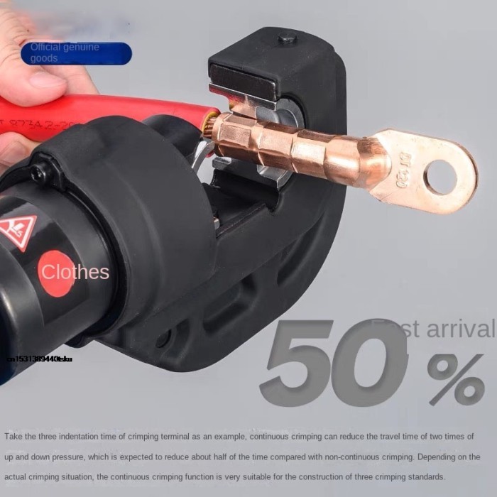 DiscountLx-300/400 120Kn Electric Hydraulic Pliers 85C Copper Aluminum Terminal Crimping Rechargeab