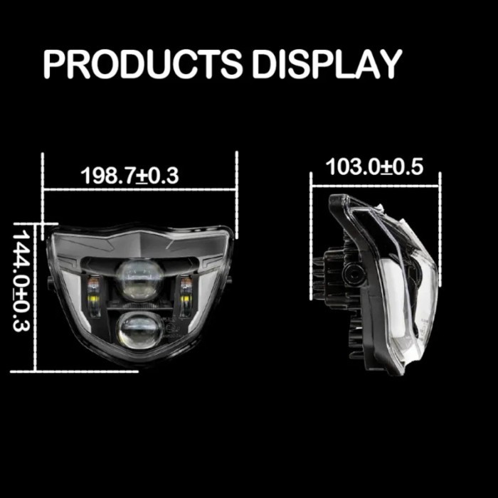 For YAMAHA WR250F 2014-2023 WR450F 2012-2024 Headlights Assembly WR 250F 450F High Low Beam IP67 E2