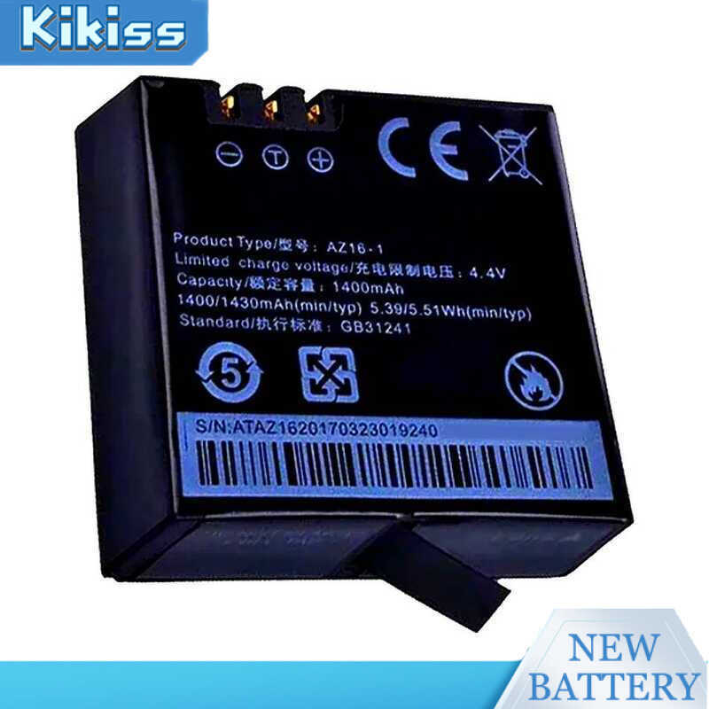 Reliable Power Supply AZ16-1 For Xiaomi YI 4K 4K+ Lite For 360 VR Action Camera 1400mAh Camera Batte