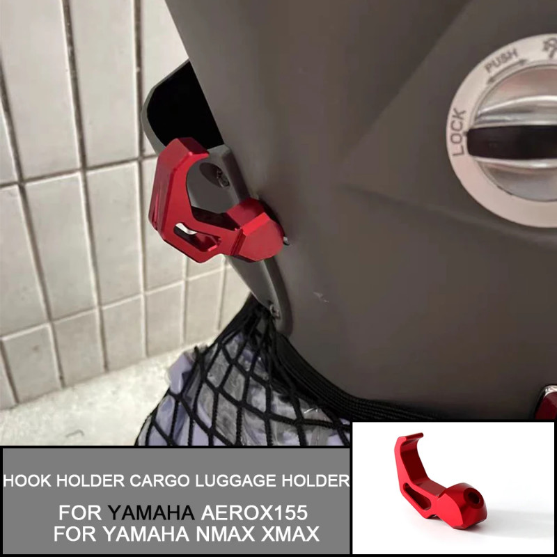 For YAMAHA AEROX155 For YAMAHA NMAX XMAX CNC Hook Holder Cargo Luggage Holder Full Alloy Aluminum