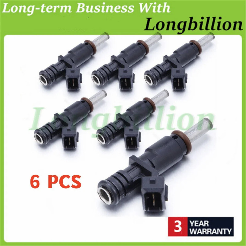 New 6PCS Fuel Injector Nozzle For BMW E87 E90 E91 E60 E61 E63 E65 E83 E85 N52 3.0L L6 2007-2013 753