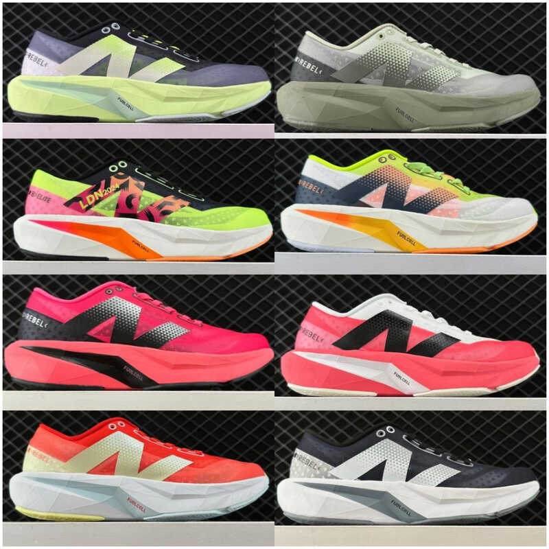 Pure Original NewBance v4 Rebel NB v4 Series Low-Top Ultra-Light Breathable กีฬาผู้ชายรองเท้าวิ่งจ๊อ