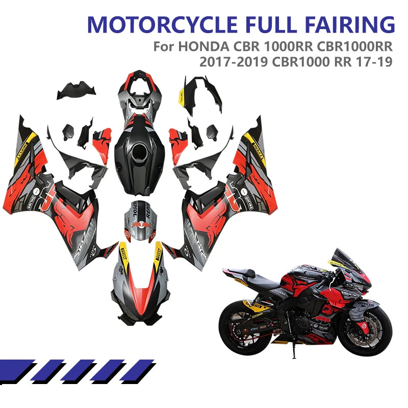 Motorcycle Injection Full Fairing Kit For HONDA CBR 1000RR CBR1000RR 2017 2018 2019 CBR1000 RR 17-1
