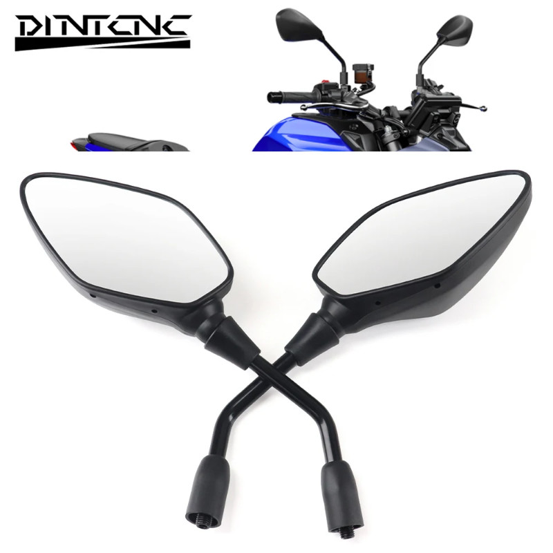 For YAMAHA MT-10 MT09 MT07 MT03 Motorcycle Left Right Side Mirrors XJ6 FZ1 FZ8 FZ6 Tracer9 TRACER 9