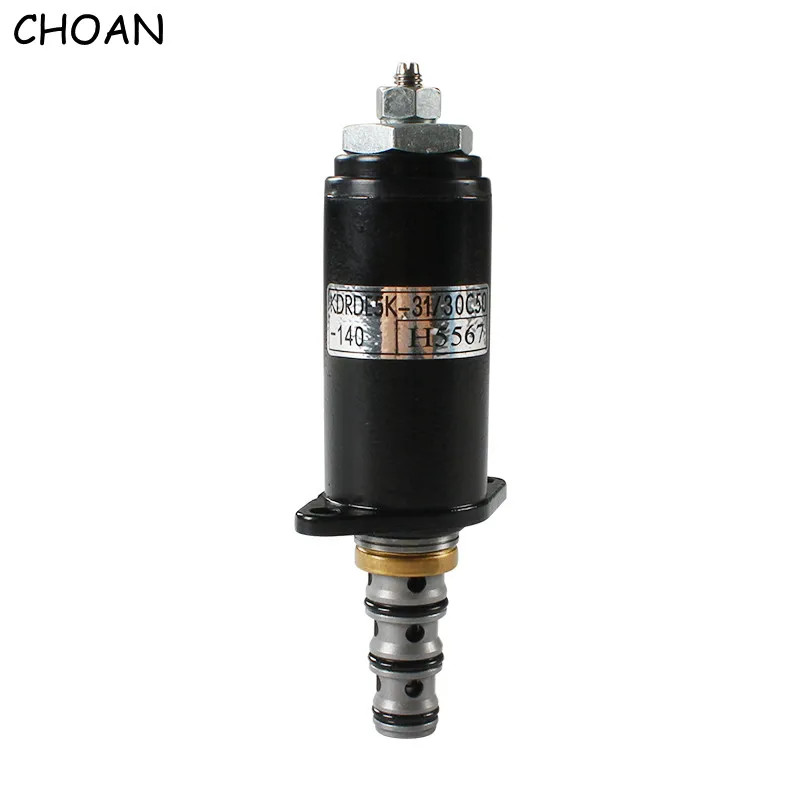 KDRDE5K-31/30C50-140 Hydraulic Pump Solenoid Valve for Sany 215 SY215 Excavator Construction Machin