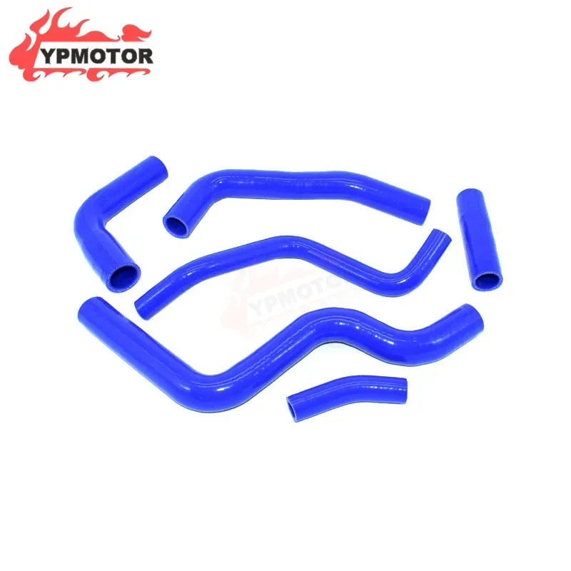 Blue Sport Bike Silicone Radiator Hose Water Pipes Coolant Tube For Yamaha FZ6 FZ6S FZ-6 FZ-6S 2003