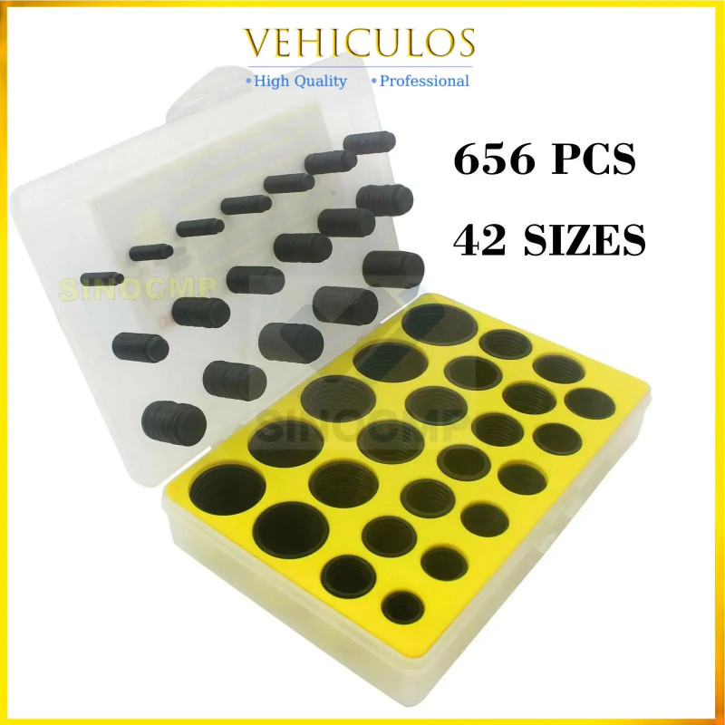 320 656pcs 42sizes O-Ring Box Seal Kit For CAT E320 320B 320C 330C Excavator Repair Gaskets With 3
