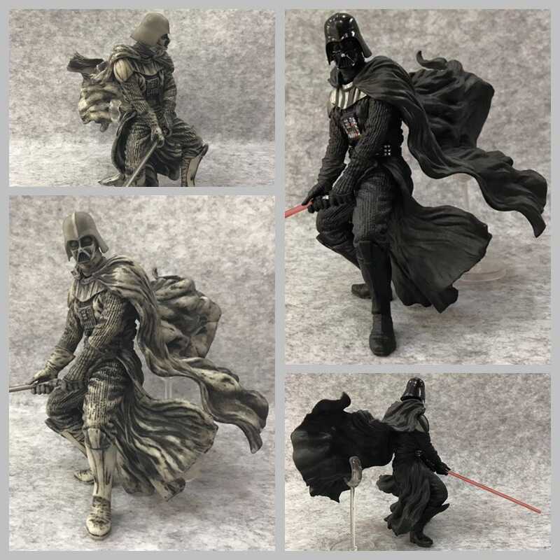 Star Wars 7 ชุดยืน Black Samurai Darth Vader Black Samurai Boxed เครื่องประดับรูป