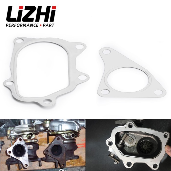 10 Pieces For SUBARU TOYOTA EJ20 EJ25 TD04L TD05H TD04 TD05 Turbo Gaskets Down pipe Manifold Gasket