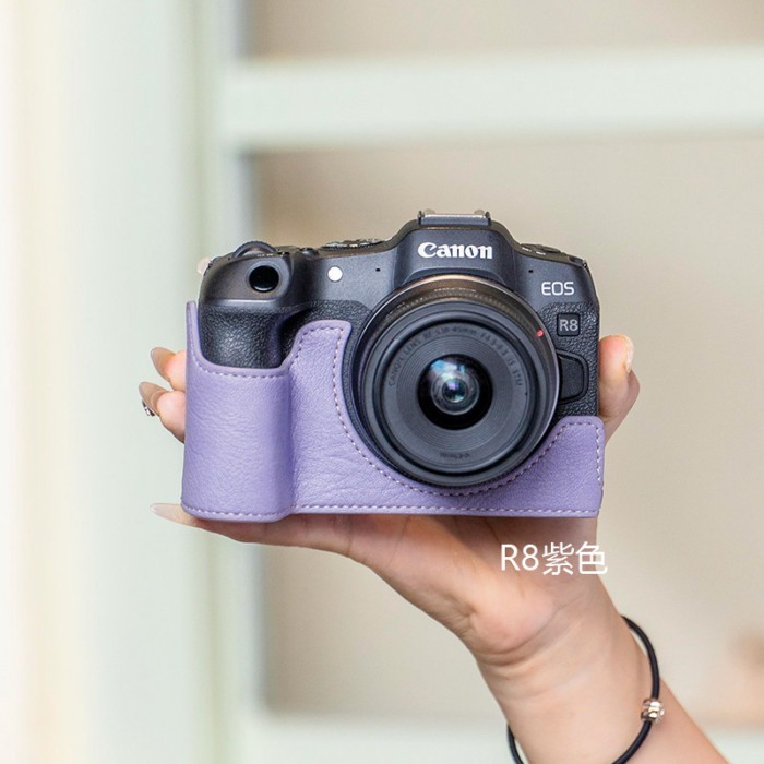 กล้องเหมาะสําหรับ Canon R50 ป้องกันกรณี R10 กระเป๋ากล้อง R62 หนัง R8 สีแดง R100 RP ฐาน R52 อุปกรณ์เส