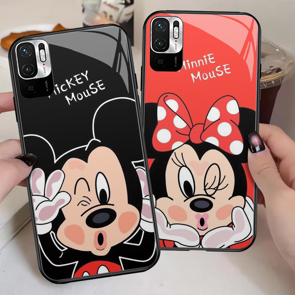 G-52 Mickey Mouse HD GlassปลอกสําหรับXiaomi Redmiหมายเหตุ11 SE 11S 10T 10 2022 Pro 5Gกรณี