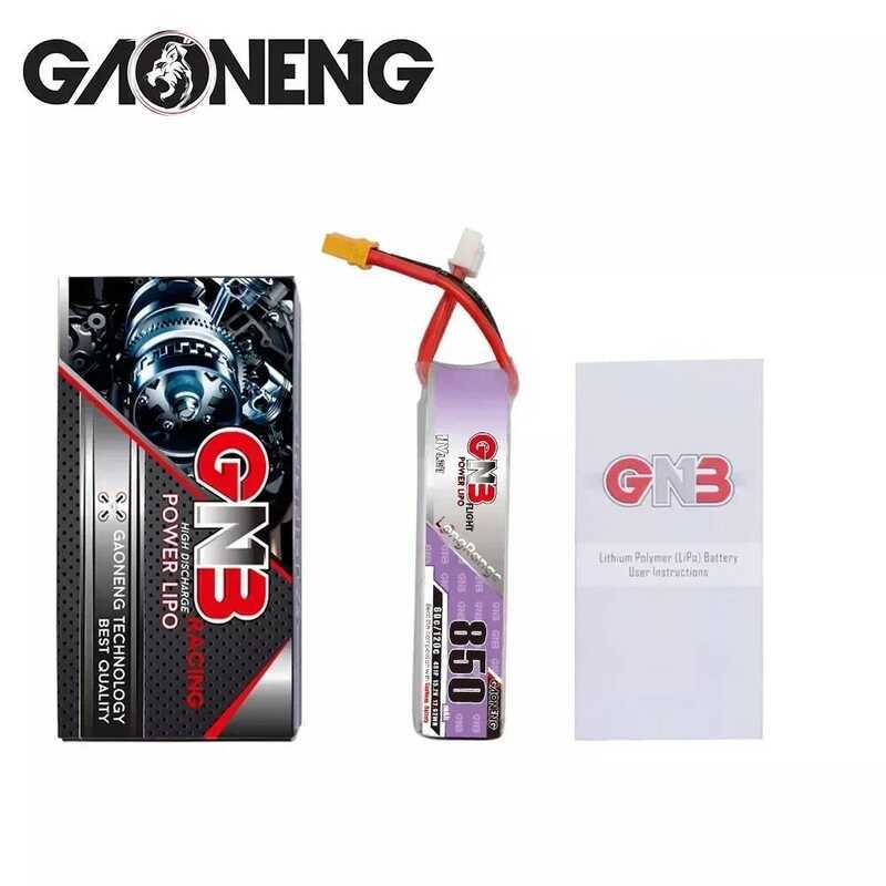▥ Gaoneng GNB 850Mah 2S 7.6V 3S 11.4V 4S 15.2V 60C Lipo แบตเตอรี่ Xt30u-F ปลั๊กยาวสําหรับ RC FP