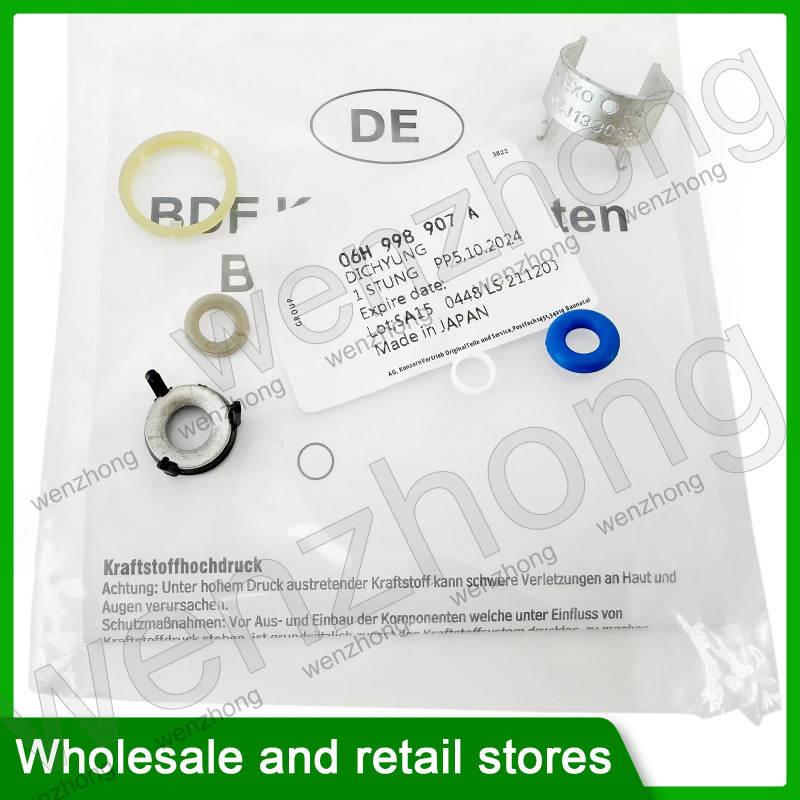 4pcs 06H998907A 06J998907D 06J998907B Fuel Injector O-ring Seal Kit For A4 Q5 Jetta CC 1.8 2.0T Car
