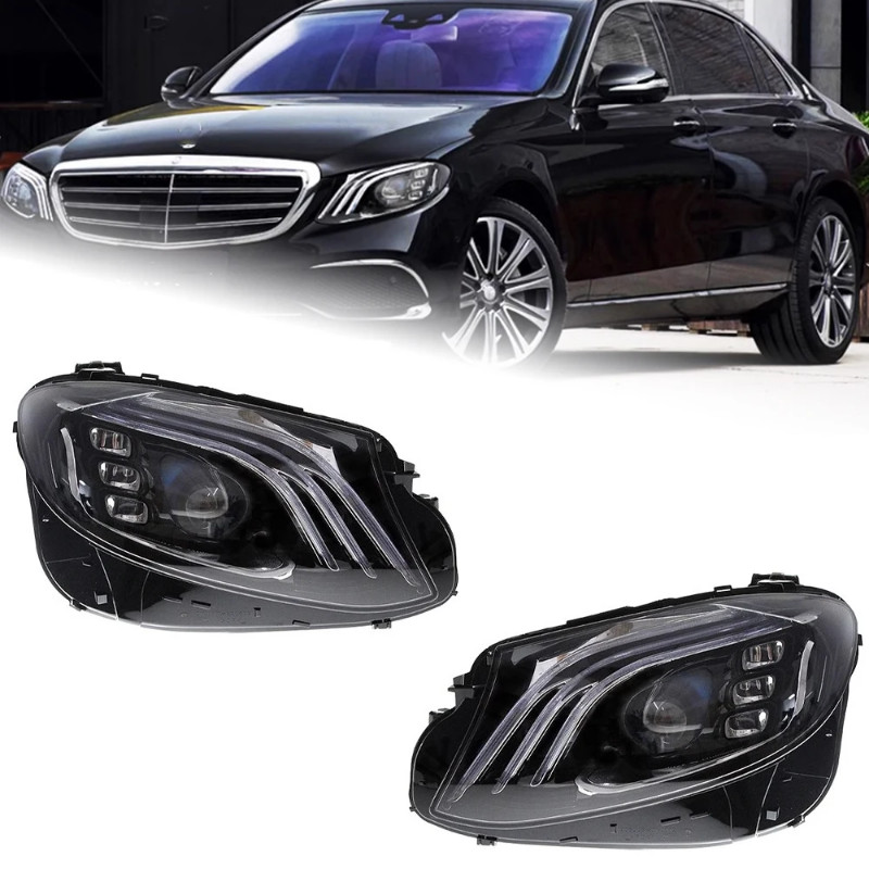 AKD Car Styling Head Lamp for BENZ W213 Headlights 2016-2019 E200 E300 E260 E350 LED Headlight DRL