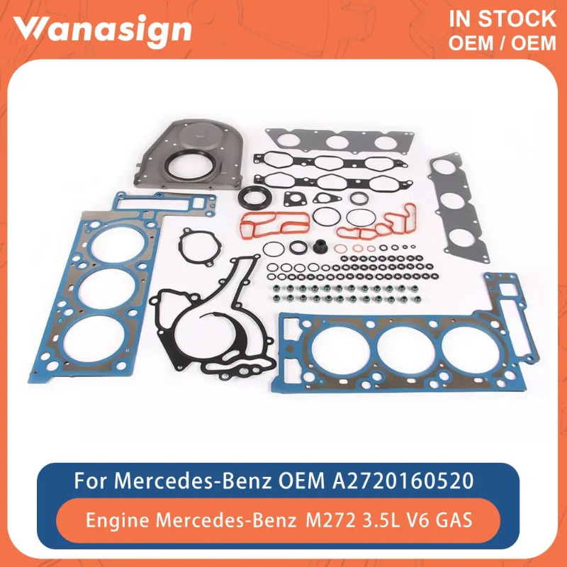 Engine Full Gasket Set Fit 3.5 L For Mercedes-Benz E35 CL203 C350 E350 CLK350 S350 R350 CLS 272 M27