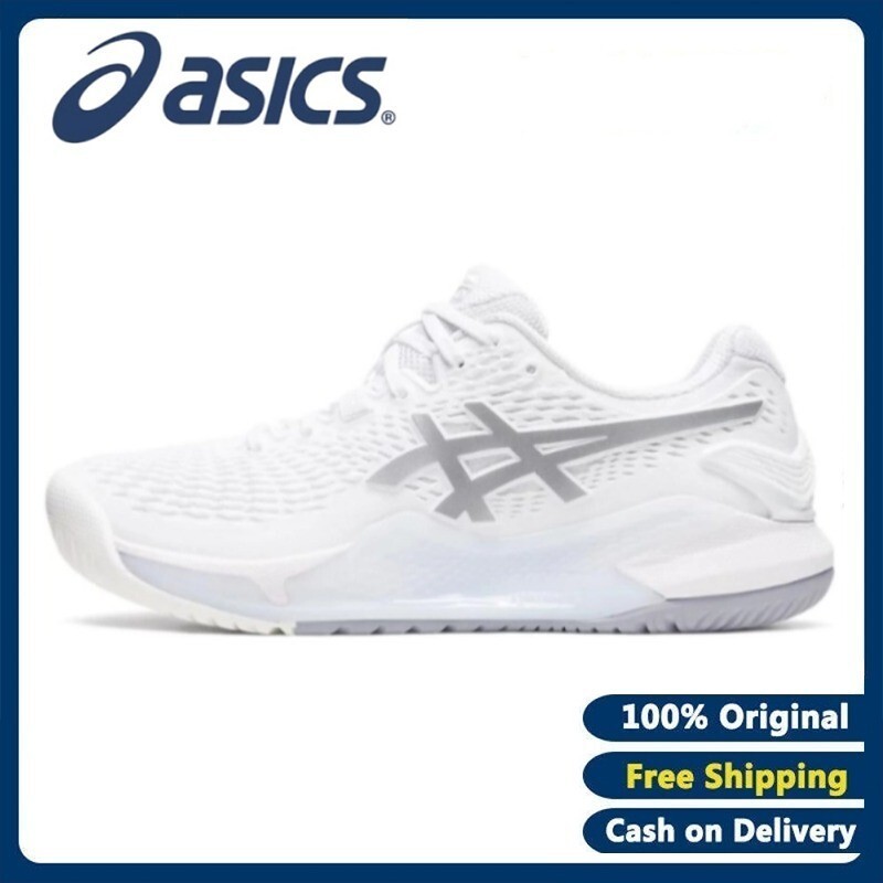 Original αsics GEL RESOLUTION 9 OC Running Tennis Shoes White mesh breathable women
