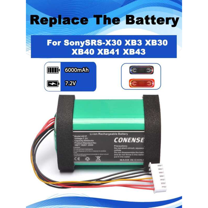 C 7.2V Replacement Battery For Sony Srs-X30 Srs-Xb3 Srs-Xb30 Srs-Xb40 Xb41 Xb43 Bluetooth Speaker S