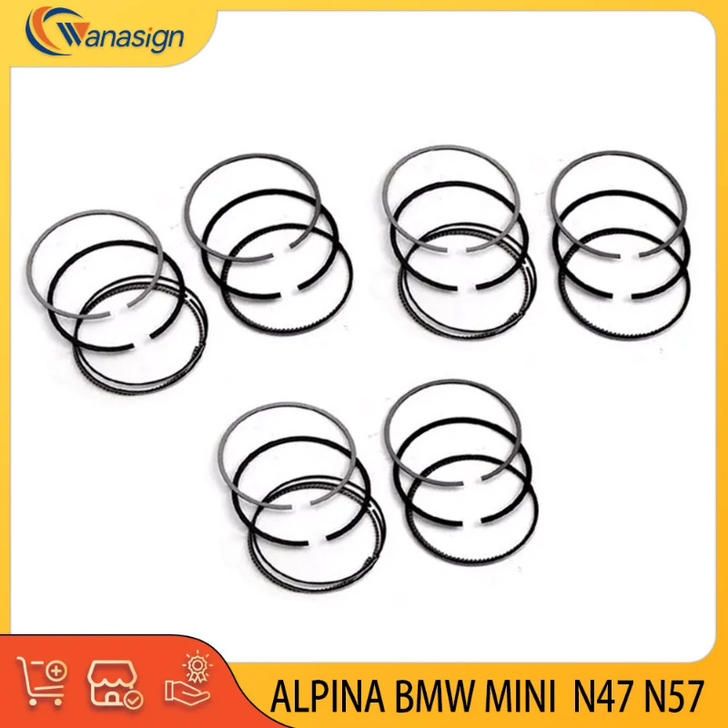 AUTO ENGINE PARTS STD Piston Ring Set For ALPINA BMW MINI D3 D4 D5 XD3 1 2 3 4 5 6 7 X1 X3 X4 X5 X6