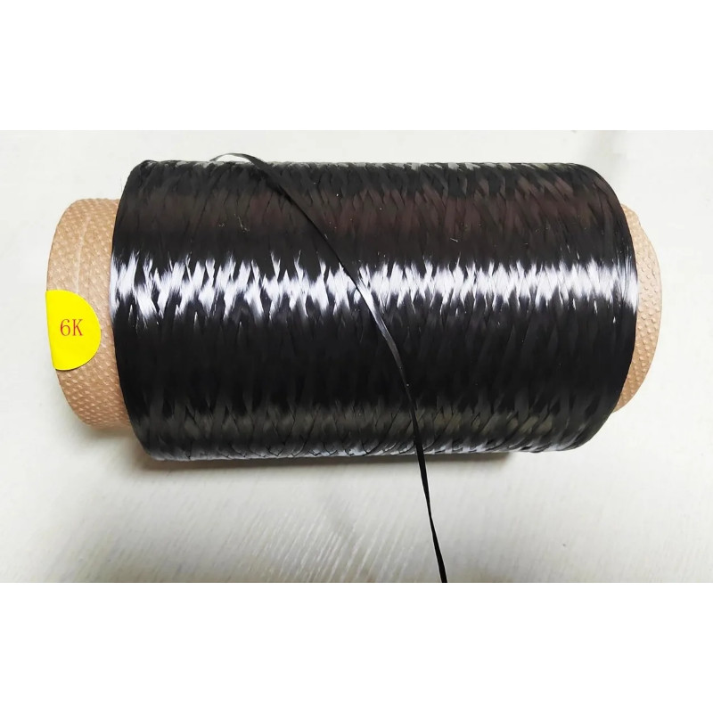 6K  Carbon Fiber Wire/Tow Continuous Carbon Fiber Filament Yarn Thread Tape