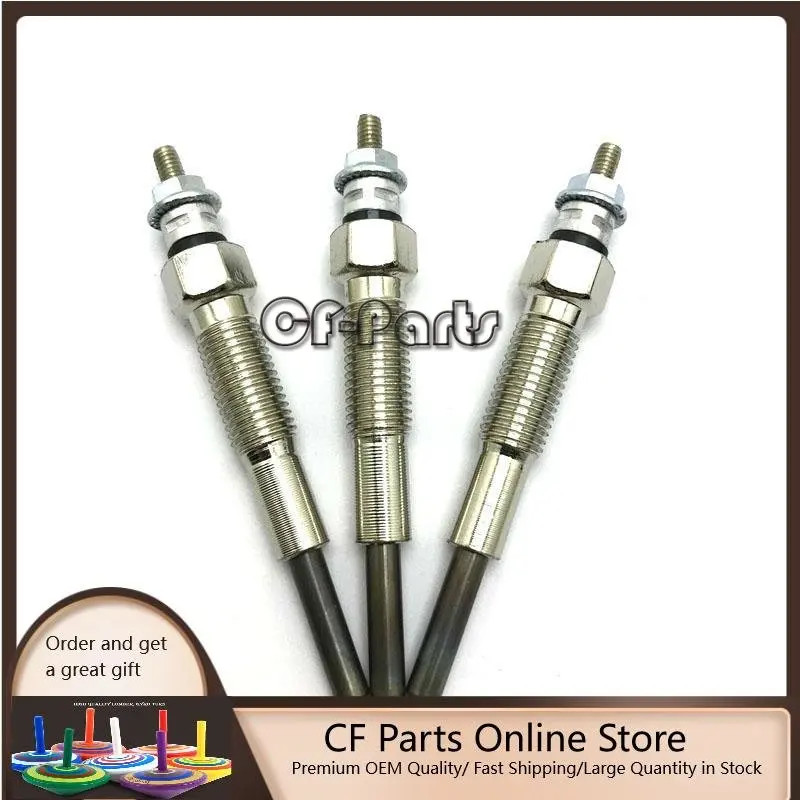3PCS Glow Plug 32A66-03102 32A66-03101 32A66-03100 for Mitsubishi S4S Engine Forklift Excavators Sk