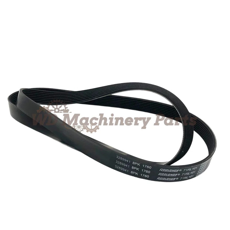 V Ribbed Belt 3289257 3926856 3289941 3955170 8PK1760 Compatible With Cummins Engine 6BT QSB 5.9 QS