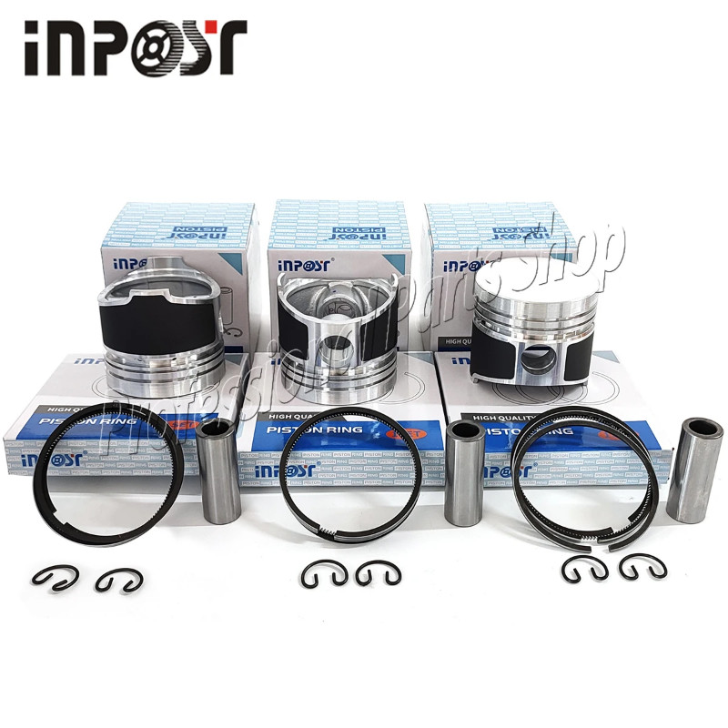 D850 Piston kit & Ring STD 72mm 3 pcs for Kubota D850