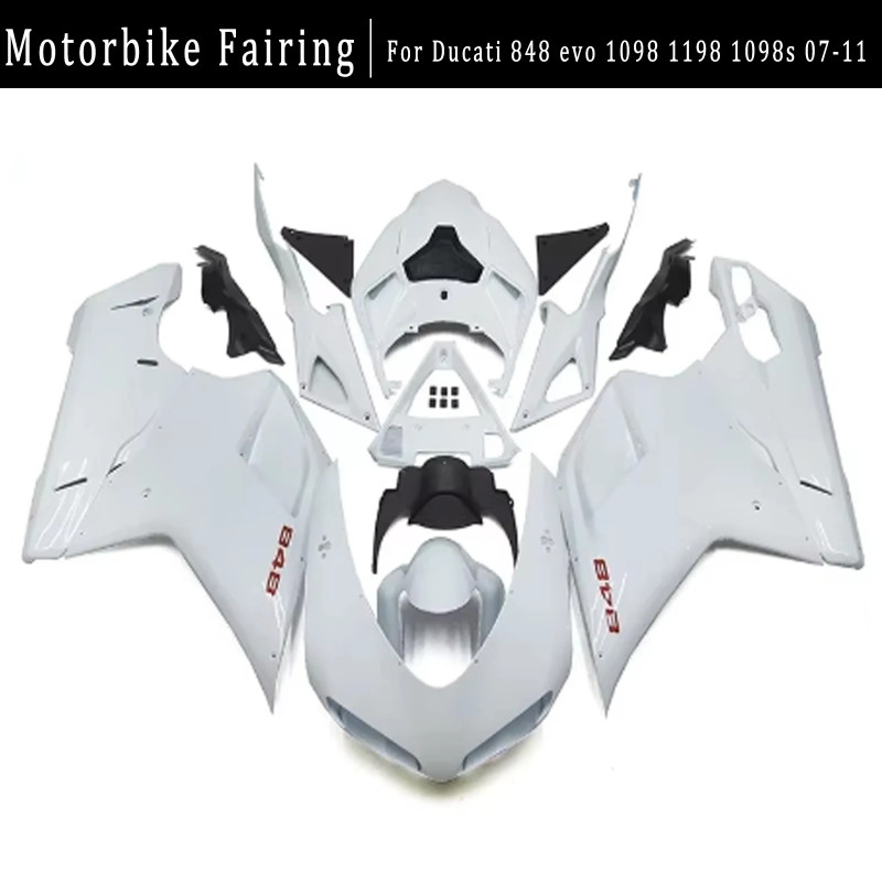 For Ducati 848 evo 1098 1198 1098S 07-11 Lnjection Fairing Kit Motorcycle Body Shell Kit 848 Evo109
