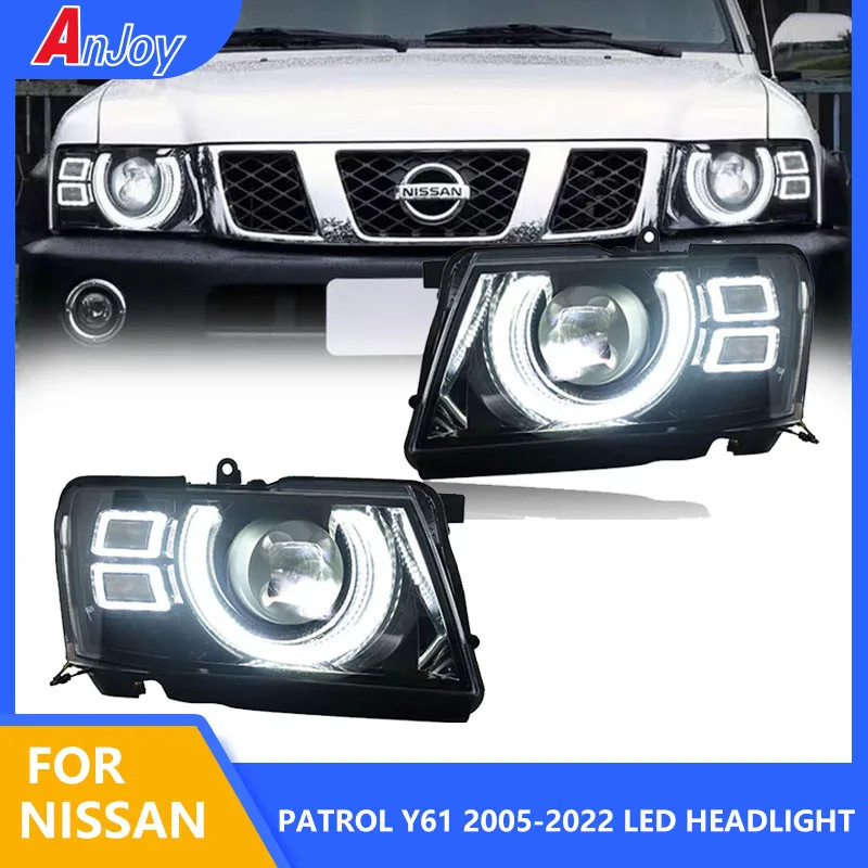 Car Styling Head Lamp for Nissan Patrol Y61 LED Headlight 2005-2022 Headlights Y61 DRL Turn Signal