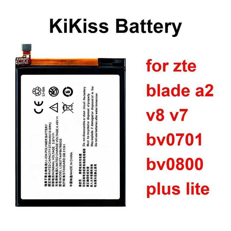 Battery 2500-2730Mah For Zte Blade A2 V8 V7 BV0701 BV0800 Plus Lite Li3825t43p3h736037 Li3925t44p8h7