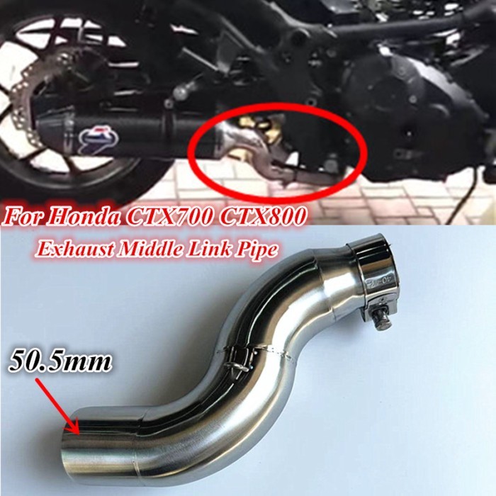 For HONDA CTX-700 CTX-800 CTX700 CTX800 CTX 700 800 Motorcycle Exhaust Mid Section 51MM Escape Moto