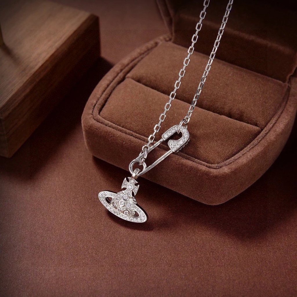 OEM Version Queen West Saturn Necklace สร้อยคอเพชร