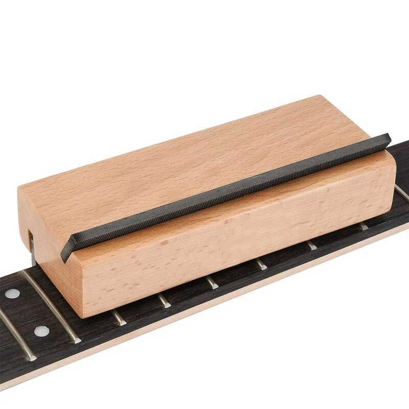 C Miwayer 2-In-1 Wood Fret Beveg File-30°/0° Luthier Tool For Fret End Dressing,High Carbon Steel D
