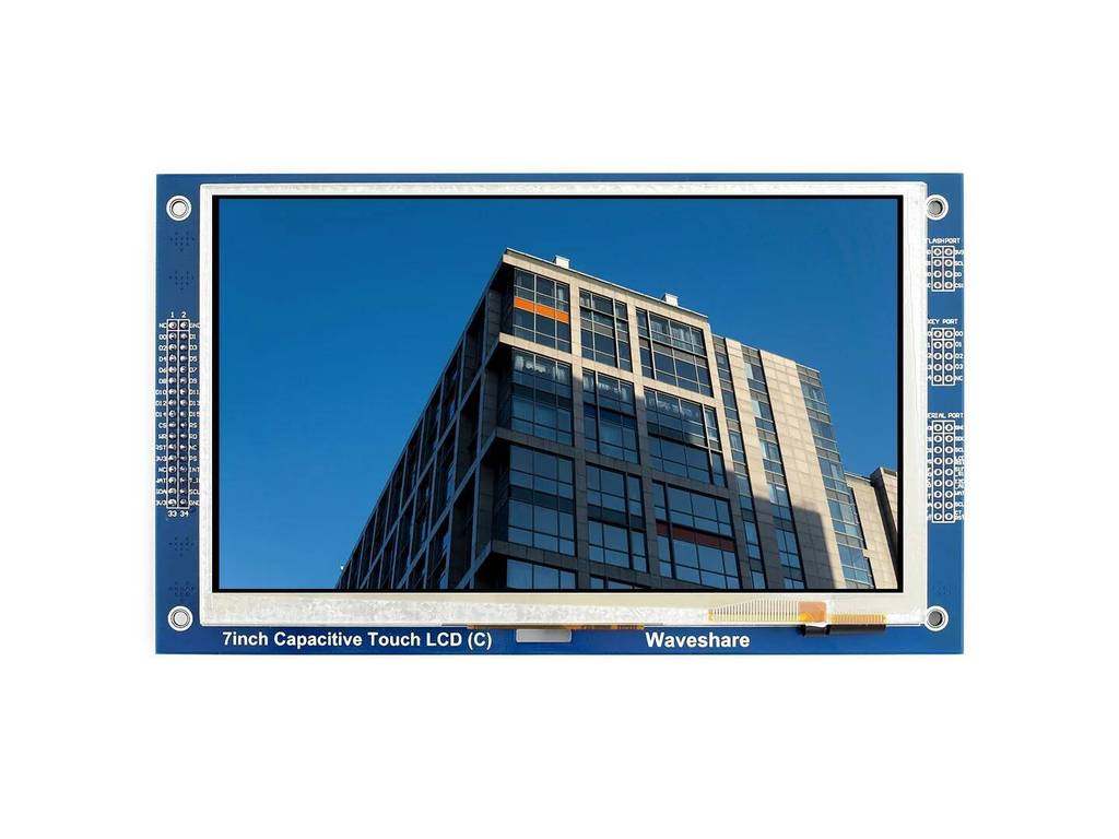 7 นิ้ว Capacitive Touch LCD (C) จอแสดงผล 800*480 หลากสีกราฟิก LCD TFT, อินเทอร์เฟซแผงสัมผัส I2C, RA8