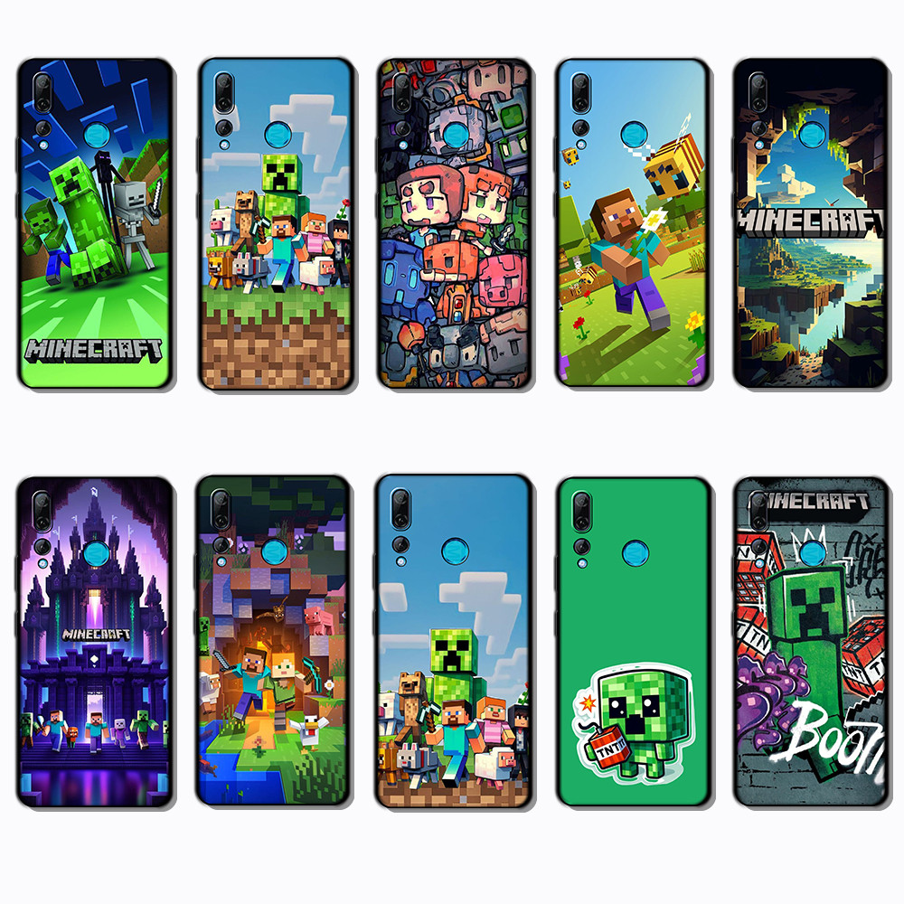 สําหรับ Huawei Mate 10 20 Pro Nova 7 P10 P20 Y5P Y8P Minecraft เกมนุ่มโปร่งใสเคสโทรศัพท์