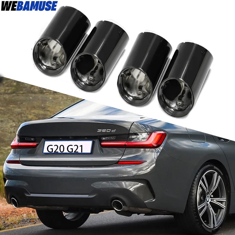 Car Tailpipe Cover for BMW G20 G21 320 330i G22 G26 420i 430i Muffler Tip Tailpipe Replacement Exha