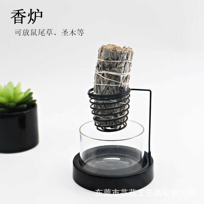 กระถางธูปโลหะในครัวเรือนในร่ม Sage Holy Wood Zen ธูปธูป Burner Creative Simple ธูป Burner In