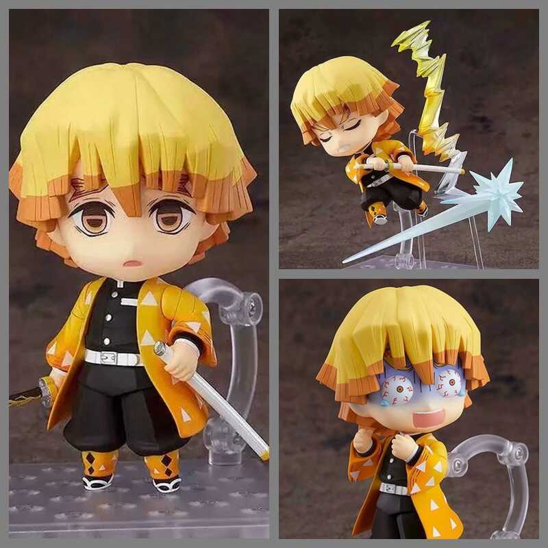 Demon Slayer รุ่น Q Nendoroid#1334 Demon Slayer My Wife Zenitsu Action Figure รูปชนิดบรรจุกล่อง