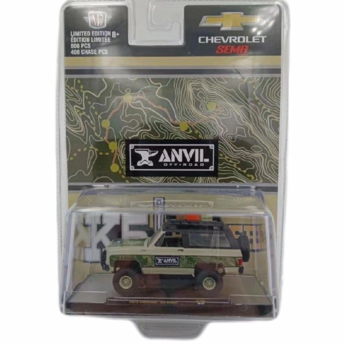 M2 1/64 2022 SEMA 1973 Chevrolet K5 Blazerรถรุ่น