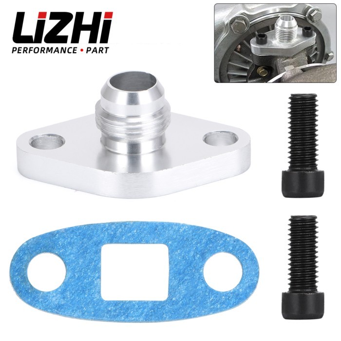 LIZHI - Turbo Oil Return/Drain Flange Adapter AN10 for TOYOTA LEXUS 1JZ 2JZ GTE Car Accessories LZ-
