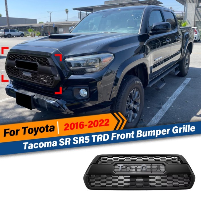 For Toyota Tacoma SR SR5 TRD 2016 2017 2018 2019 2020 2021 2022 Front Air Intake Grille Front Bumpe