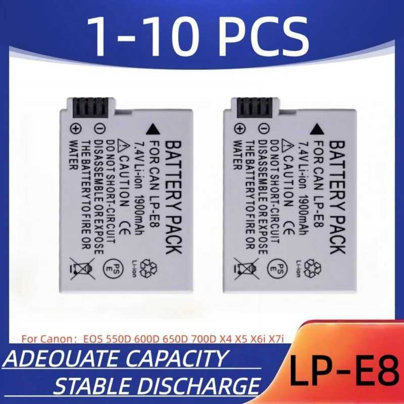C Lp-E8 Dgtal Camera Battery 100Mah Lp-E8 Rechargeable Battery, Sutable For Canon EOS 550D 600D 650