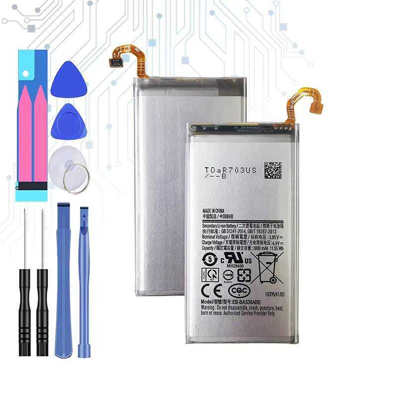 Mobile Phone Battery EB-BA530ABE 3000mAh For Samsung Galaxy A8 2018 A530 SM-A530F SM-A530 A530F A530