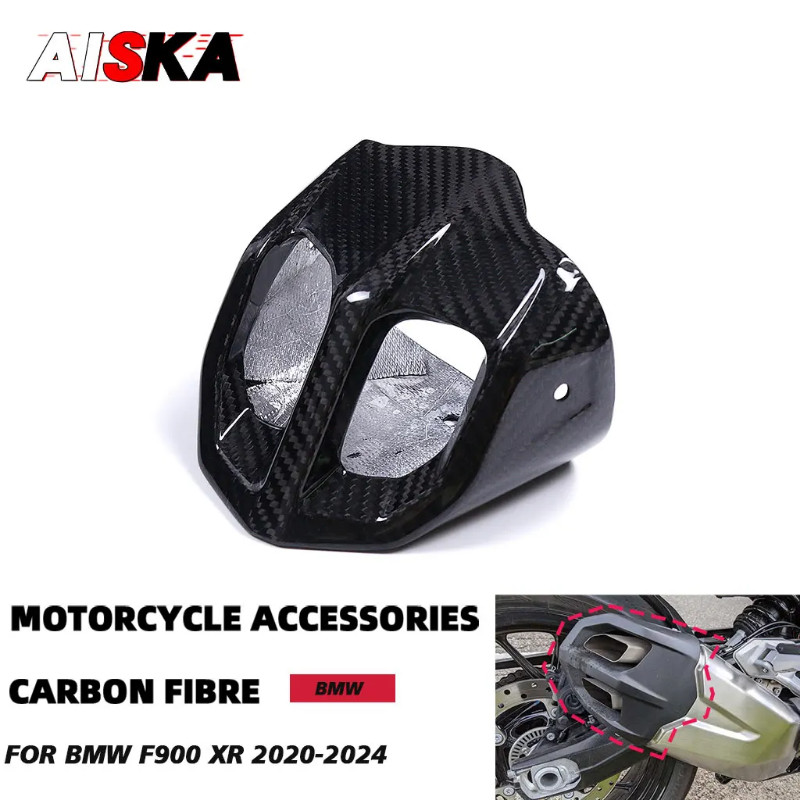 100% Full 3K Carbon Fiber Motorcycle Exhaust Cover Guards Fairings Accessories For BMW F900 XR F900