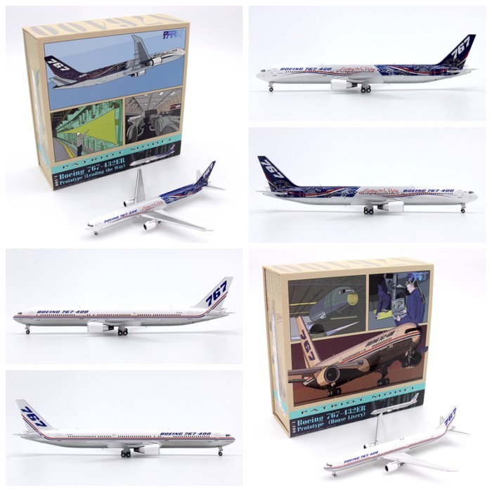 Patriot Boeing Original Factory Coating Pilot Direction B767-400ER N76400 เครื่องบินรุ่น 1/400