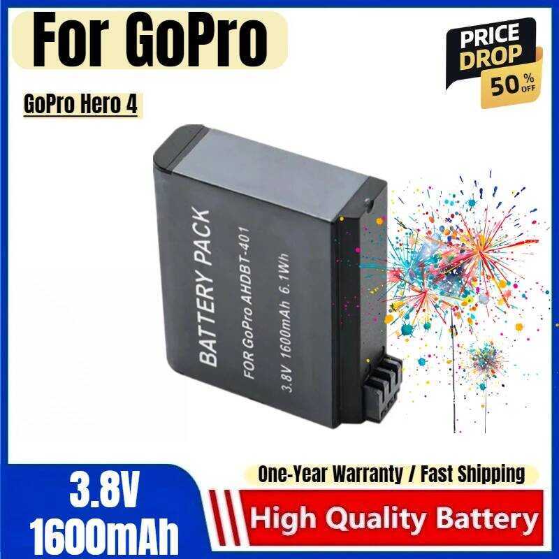 C Gopro Battery Ahdbt-401 For Gopro Hero 4 Action Camera Battery